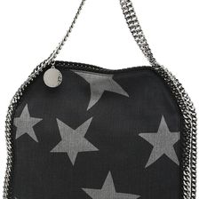 Stella McCartney Shaggy Deer Falabella Small Tote Bag BLACK