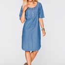 Rochie din blug cu mâneci 1/2 