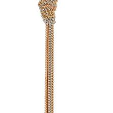 Natasha Accessories Tri-Tone Knot Necklace TRI TONE