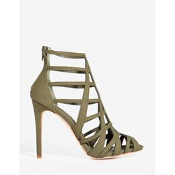 Incaltaminte Femei CheapChic Tory Caged In Heel Olive
