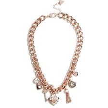Bijuterii Femei GUESS Rose Gold-Tone Woven-Chain Necklace rose gold