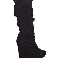 Incaltaminte Femei Michael Antonio Elaina Tall Wedge Boot Black