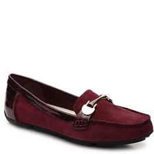 Incaltaminte Femei AK Anne Klein AK Meg Suede Loafer Burgundy