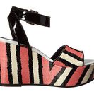 Incaltaminte Femei Just Cavalli Striped Printed Leather and Patent Leather Pink