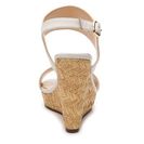 Incaltaminte Femei Jessica Simpson Jeisha Leather Wedge Sandal White