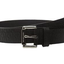 Accesorii Femei Michael Kors 32mm Embossed MK Monogram on Roller Buckle Belt Black