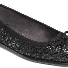 Aerosoles Fast Bet Black Sequin Snake