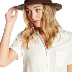 Accesorii Femei Collection Xiix Faux Suede Banded Solid Panama Hat OLIVE GROV