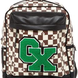 GX By Gwen Stefani Lulu Faux Leather Checkered Backpack CREAM