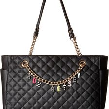 Betsey Johnson Give Me A B! Satchel Black