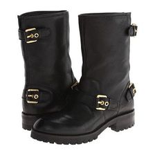 Incaltaminte Femei Pierre Balmain Leather Moto Boot With Buckles Black