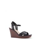 Incaltaminte Femei Forever21 Strappy Faux Leather Wedges Black