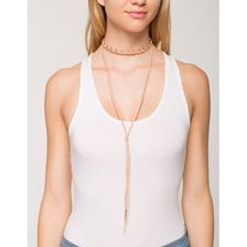 Bijuterii Femei CheapChic Metal Bar Accent Faux Leather Wrap Choker TaupeKhaki