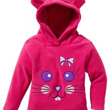 Pulover fleece cu glugă 