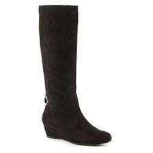 Incaltaminte Femei Impo Gladys Wide Calf Wedge Boot Black