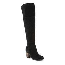 Incaltaminte Femei Crown Vintage Pilot Wide Calf Over The Knee Boot Black