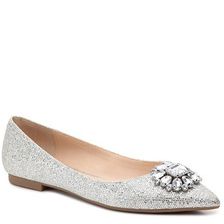 Incaltaminte Femei Nina Kouture Flat Silver Metallic