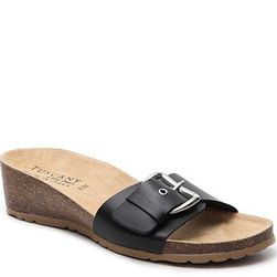 Incaltaminte Femei Easy Street Tuscany by Amico Wedge Sandal Black