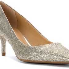 Michael Kors MK Flex Kitten Pump Silver Glitter