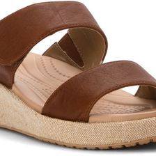 Crocs A-leigh 2-strap Mini Wedge Hazelnut/Chai