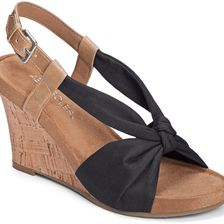 Aerosoles Plush Pillow Black Canvas