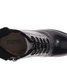 Incaltaminte Femei Michael Kors Kim Lace Up Bootie Black Distressed VachettaFaux Shearling