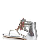 Incaltaminte Femei EXTREME By Eddie Marc Jasmine Embellished Sandal Silver