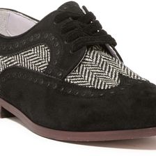 Johnston & Murphy Dinah Wingtip Derby BLACK-WHT