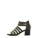 Incaltaminte Femei Forever21 Faux Suede Caged Heels Olive