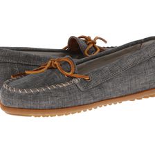 Minnetonka Canvas Moc Black Canvas