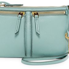 Fossil Small Erin Leather Crossbody Bag SEA GLASS