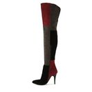 Incaltaminte Femei Charles David Kris Over The Knee Boot BlackGreyBurgundy