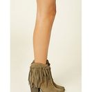 Incaltaminte Femei Forever21 Volatile Knotted Fringe Boots Khaki