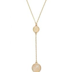 Bijuterii Femei Forever21 Faux Stone Lariat Necklace Creamgold