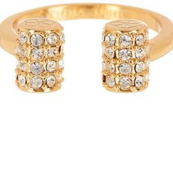 Trina Turk Pave Bar Ring GOLD PL-LT WHITE