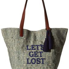 Lucky Brand Key West Tote Let's Get Lost