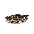 Accesorii Femei Forever21 Faux Leather Chevron Belt Black