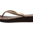 Incaltaminte Femei Havaianas High Light II Flip Flops Dark BrownRose Gold