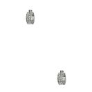Bijuterii Femei GUESS Silver-Tone Rhinestone Logo Hoop Earrings no color