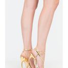 Incaltaminte Femei CheapChic Best Angles Strappy Metallic Heels Gold