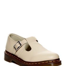 Incaltaminte Femei Dr Martens Polley T-Strap Mary Jane Unisex IVORY