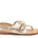 Incaltaminte Femei Nine West Sweets Metallic Flat Sandal Gold Metallic