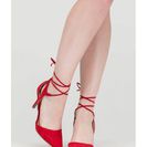 Incaltaminte Femei CheapChic Point Total Cut-out Lace-up Heels Red