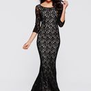 Rochie lungă din dantelă 