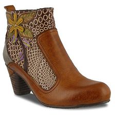 Incaltaminte Femei Spring Step L\' Artiste by Dramatic Bootie CognacBrownGrey