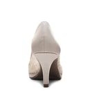 Incaltaminte Femei Kelly Katie Doreen Glitter Lace Platform Pump Taupe Glitter