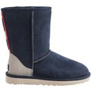 Incaltaminte Femei UGG UGG Australia Classic Short Serape Beads Boots - Suede NAVY (02)