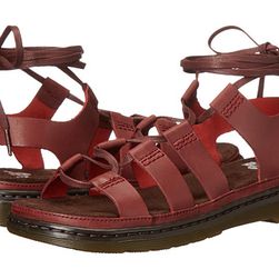Incaltaminte Femei Dr Martens Kristina Ghillie Sandal Deep Red Polished Oily Illusion