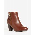 Incaltaminte Femei CheapChic Right On Track Bootie Cognac