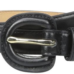 Cole Haan 7/8" Dress Calf Belt with Matching Covered Buckle Black